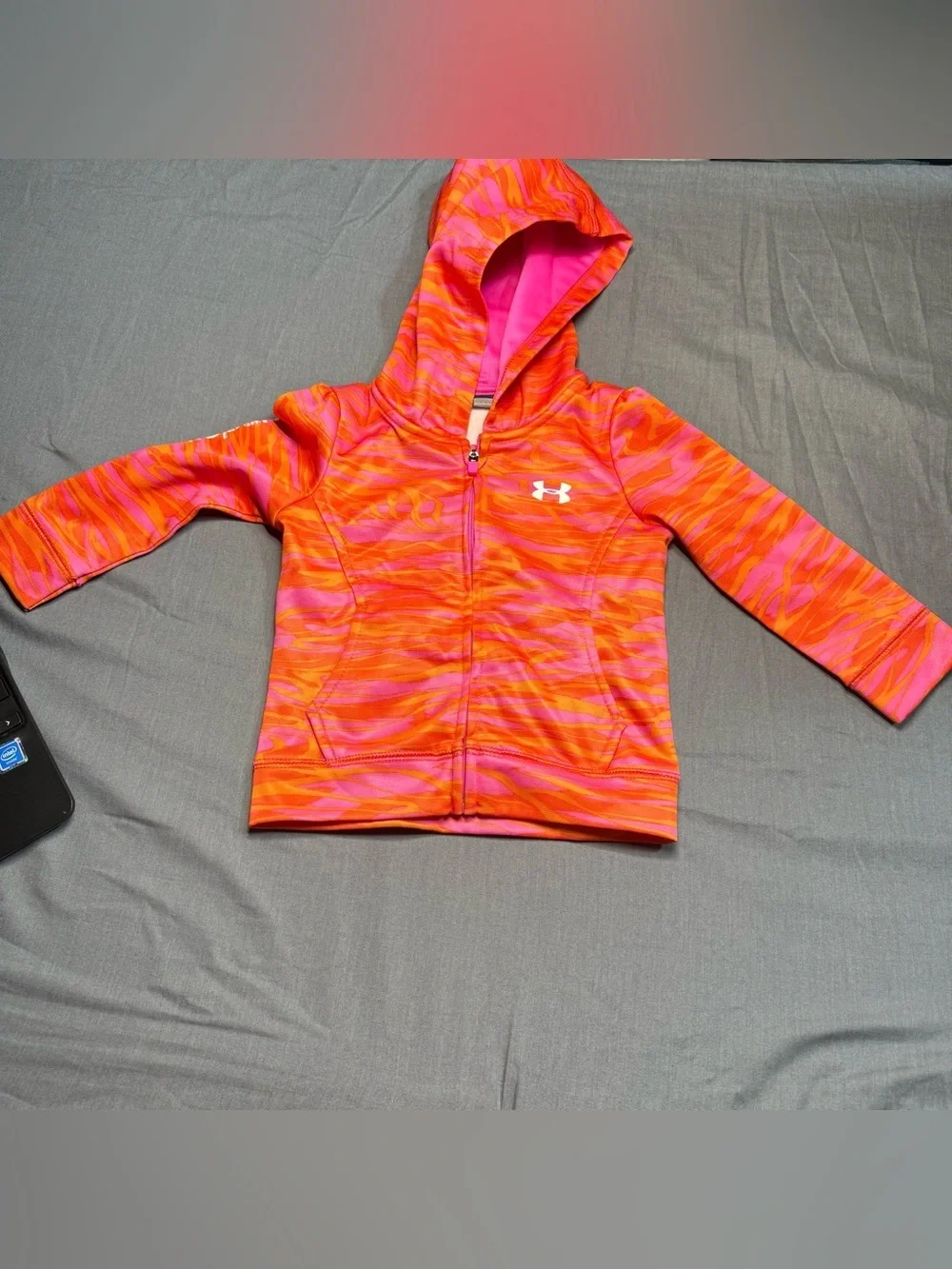 Under Armour Pink and Orange Camo Toddler Hoodie